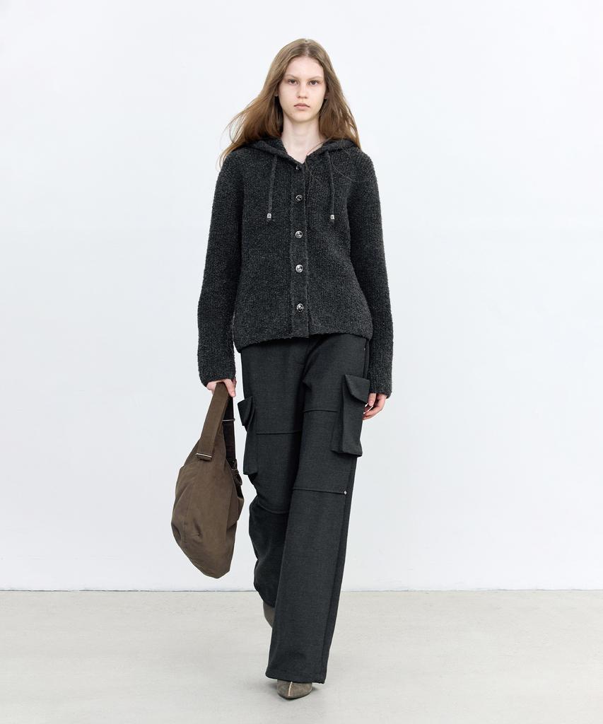 INSILENCE WOMEN Fatigue Pocket Slacks Charcoal