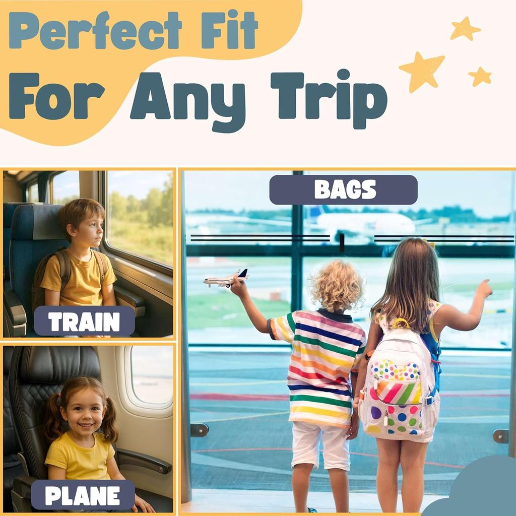 Kids Car Neck Pillow with Seat Belt Safety Sleep Aid Prevent Leaning Head Back Seat Sleeping Comfort During Long Distance Trave