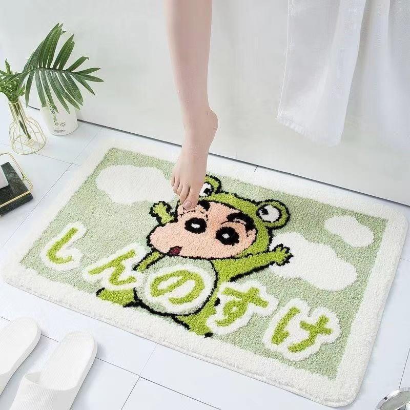 Imitation Cashmere Carpet Household Special Shaped Bedroom Decorative Floor Mat Bathroom Absorbent Foot Mat