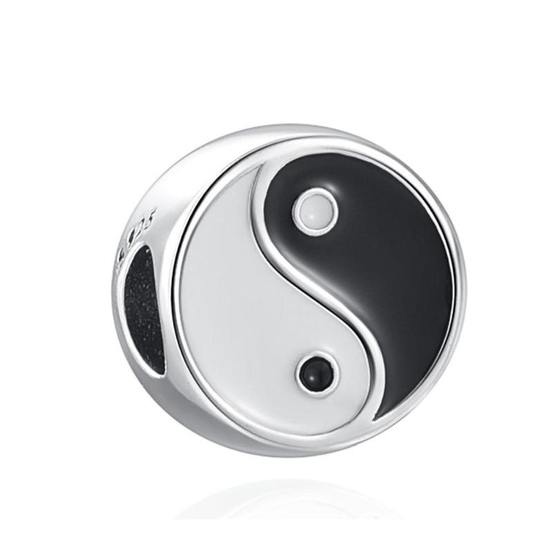 New Collection Series Cross Angel Poetry Book Black White Bagua Charm Bead Fit Original Bracelet Diy Accessories Gift For Women