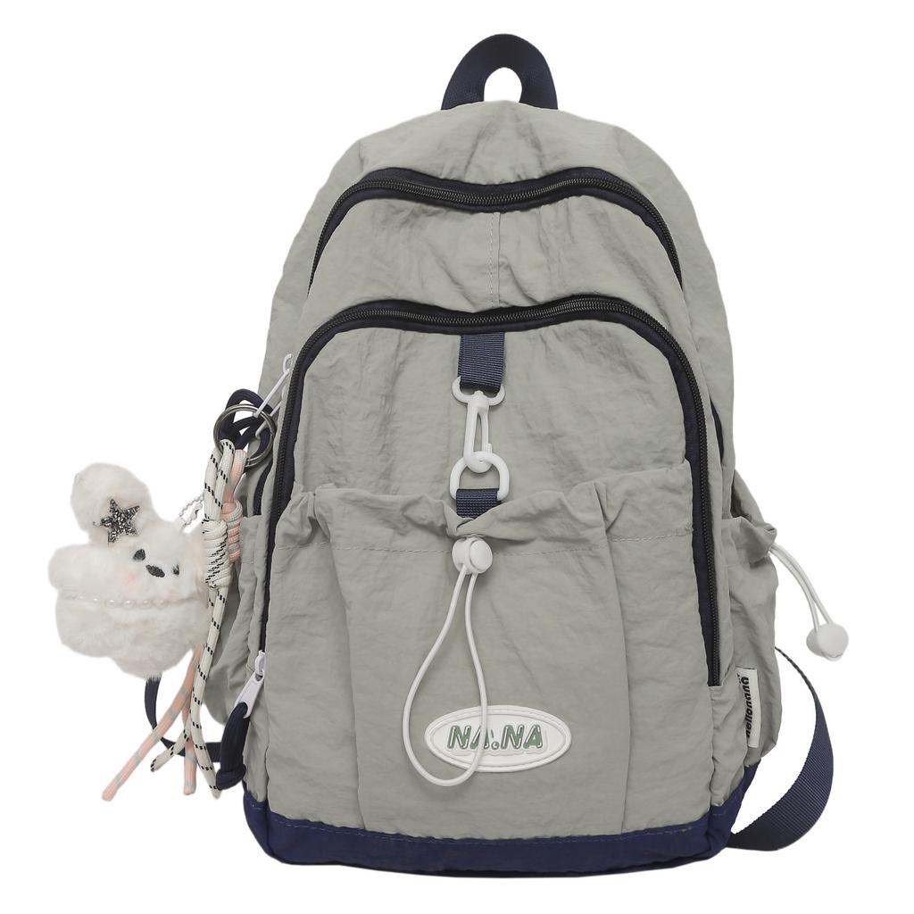 Schoolbag new high-value fresh and sweet candy-colored dopamine backpack junior high school students lightweight large-capacity backpack