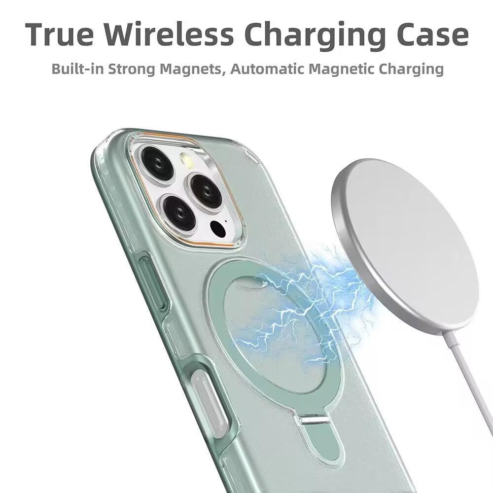 17 Applicable iPhone17promax magnetic suction bracket 17pro Apple 16 mobile phone case 16proma cover 16pro
