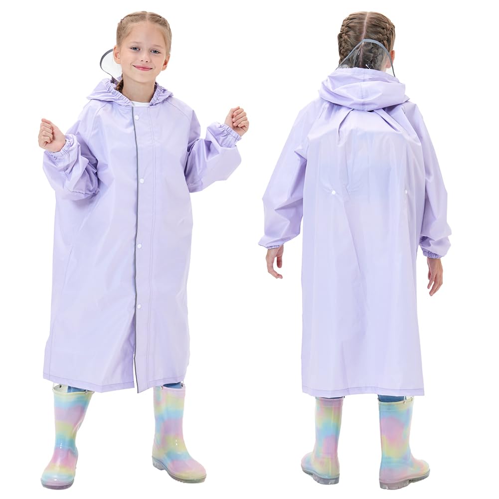 Raincoat for Suitable for School Rainy Heavy Commuting To School [Yolrky] Kids, Bags, Boys, Girls, Children, Adults, Rainwear, Raincoat, Season, Rain,