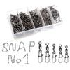 [Fishing] Lure Snap Swivel Set with Case (#2-#10)