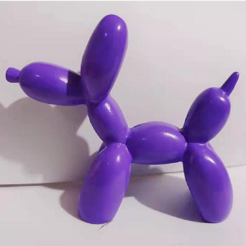 Resin Balloon Dog Cake Topper Birthday Decoration for Kids