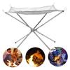 ABBY-Folding Campfire Stand Portable Folding Fire Pit Portable Fire Pit Outdoor Metal Holder Metal Brackets,Medium Easy To Use