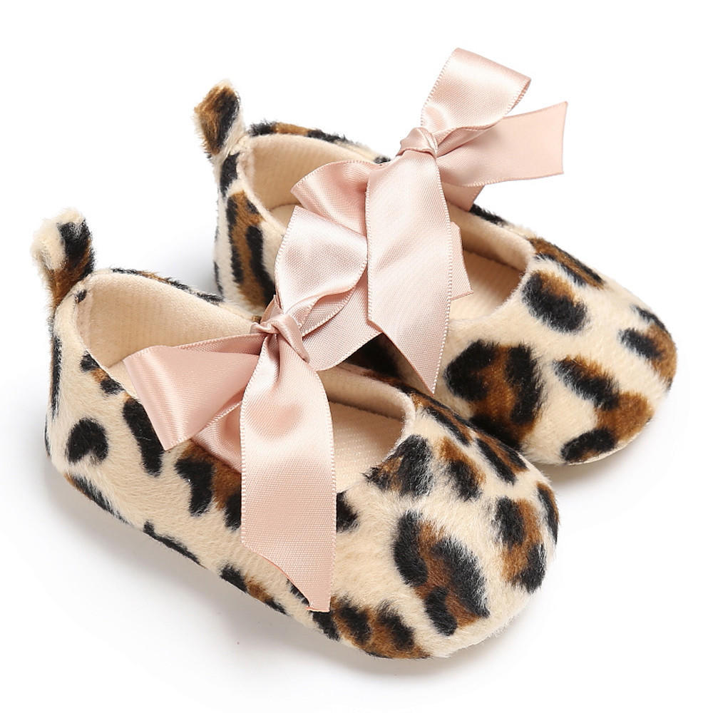 Buy ONLYONLY Baby Toddler Girls Cute Leopard Print Crib Shoes Soft