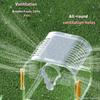Transparent Small Pet Travel Cage with Large Window, Removable Bottom Mesh & Washable, Portable Bird Carrier with Cover