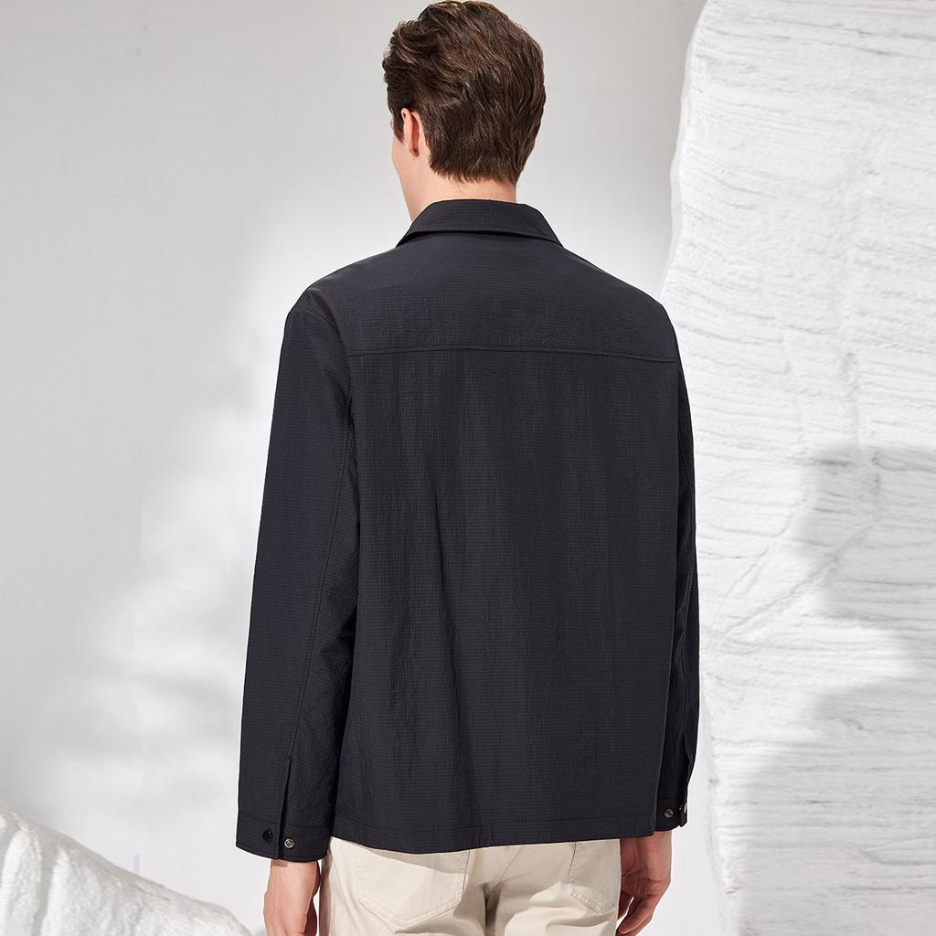 Simple and Versatile 25 Autumn Light Luxury Style Flip Collar Casual Jacket