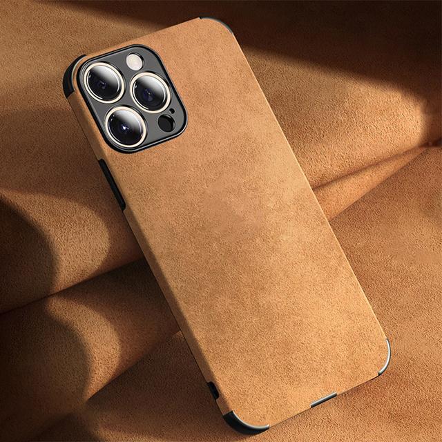 For Iphone 13 Pro Max Lambskin Leather Case For Iphone 14 13 12 11 Pro Max Xr Xs X 14pro Soft Silicone Shockproof Phone Cover