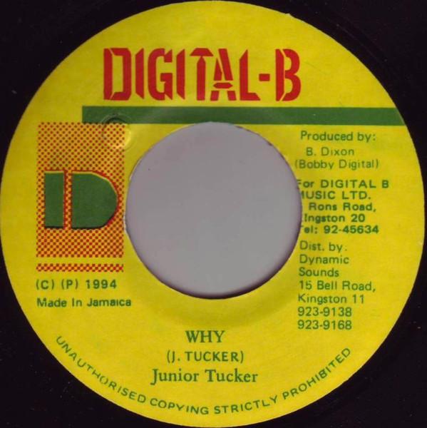 

7inch Record JUNIOR TUCKER Why NONE DIGITALB 1994 Jamaica Reggae Ska Dub Used