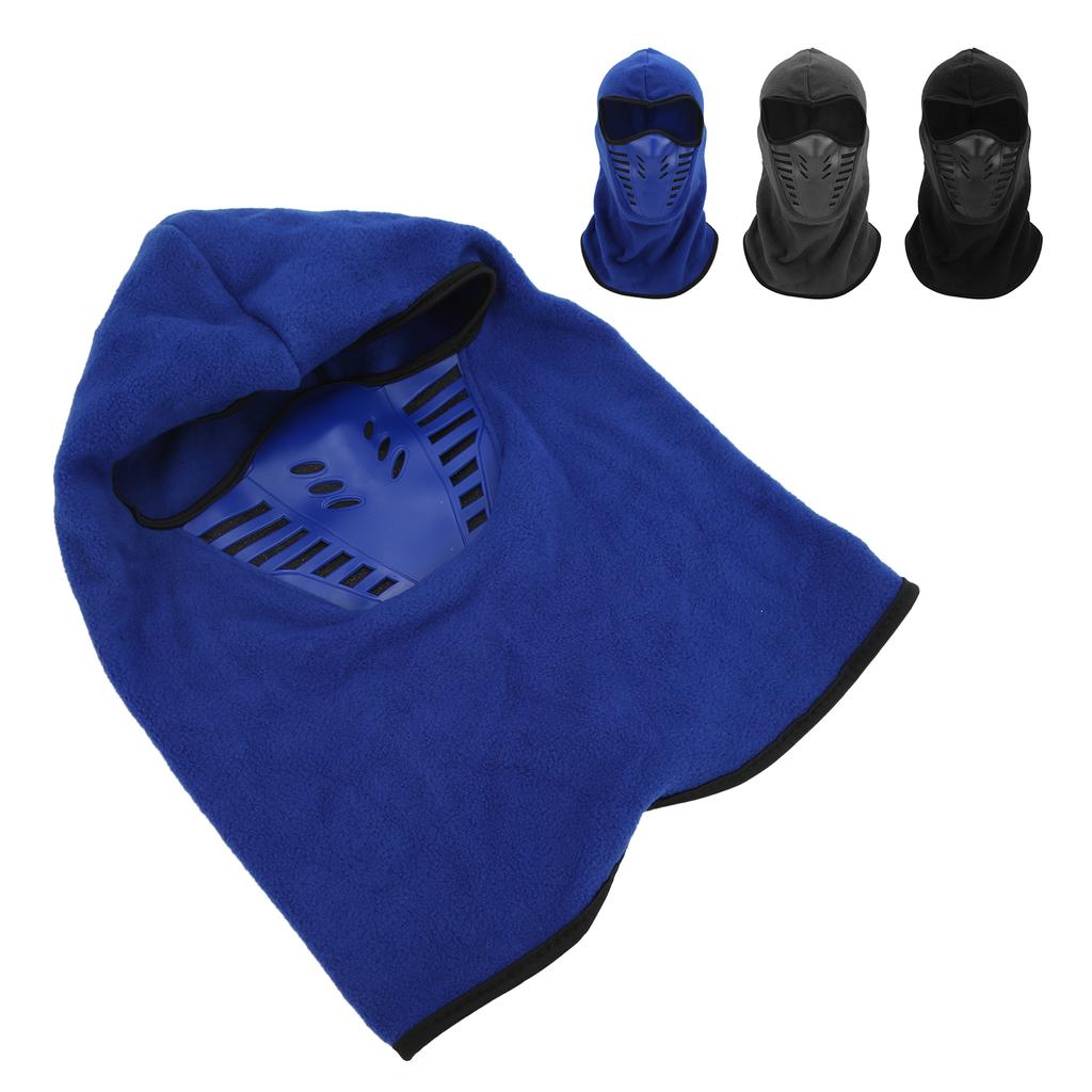 Volledig Gezichtsklep met Ademend Mesh Siliconen Paneel Winter Fleece Nekwarmer voor Rijden Winddichte Gezichtsklep
