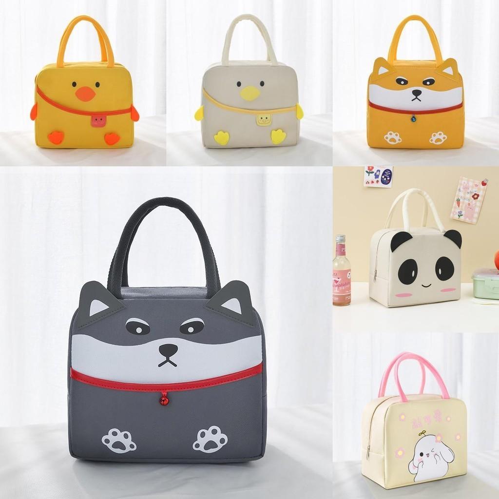 Cute Yellow Duck Thermal Lunch Box Bag For Kids And Students Modern Minimalist Style Aluminum Foil Insulated Lunch Bag Wholesale