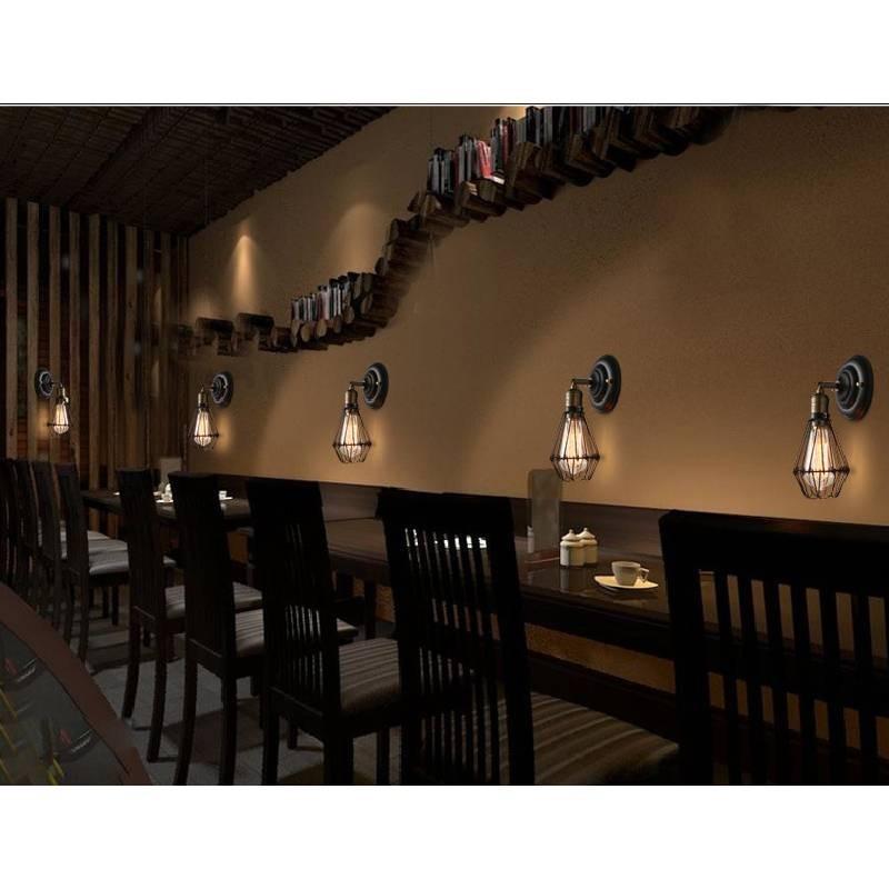 Antique Iron Wall Lamp Retro Industrial American Country Style Sconce For Home