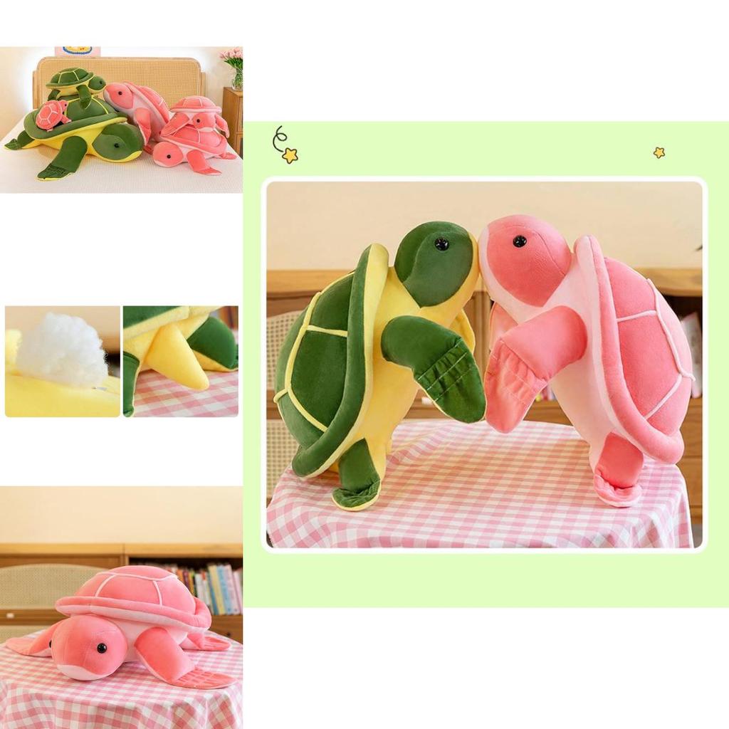 Cuddly Pink Turtle Stuffed Plush Toy Crystal Soft Sea Turtle Pillow For Children