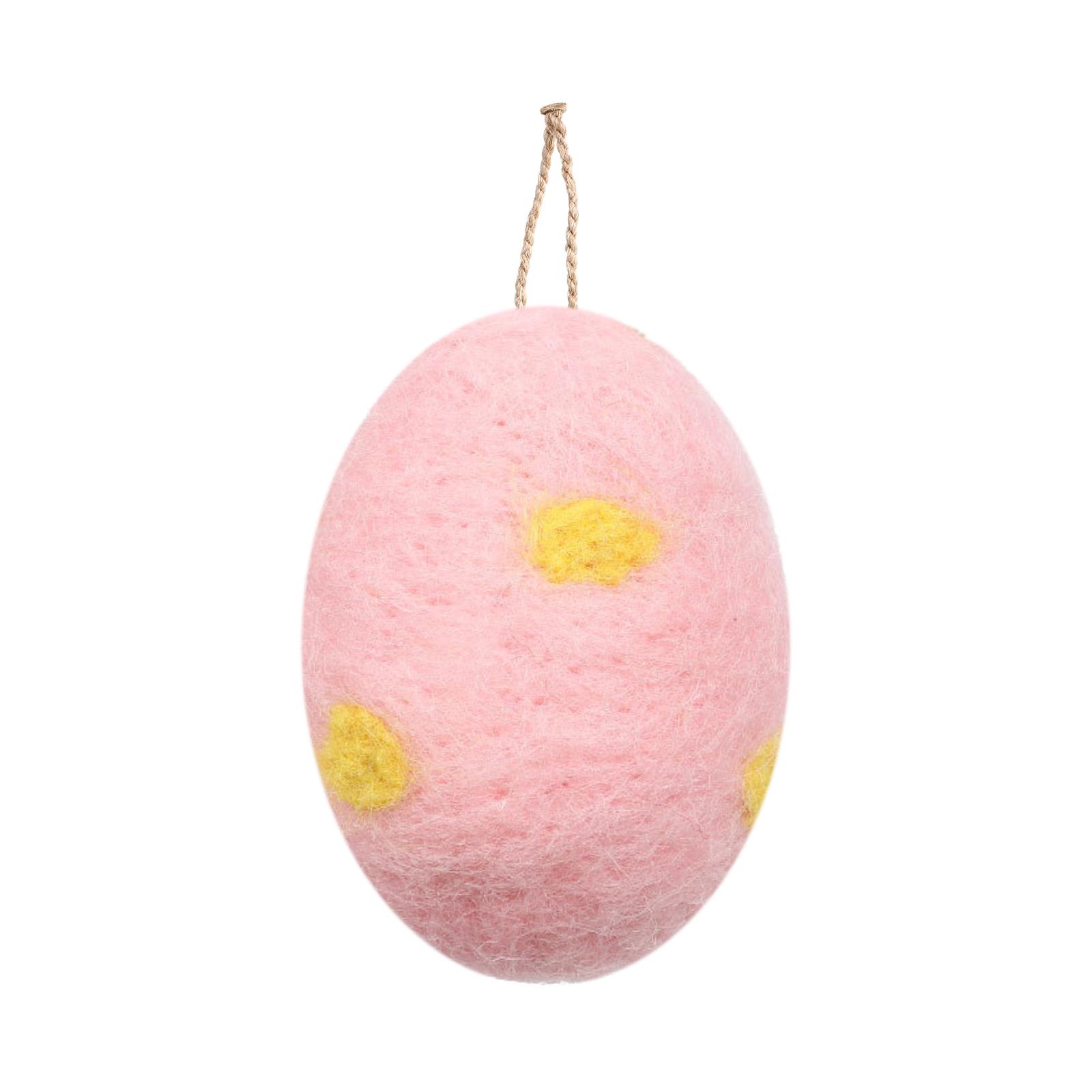 Easter Egg Set, Simulated Wool Felts Foam Egg DIY Wreath Decoration Spotted Egg Doves Egg