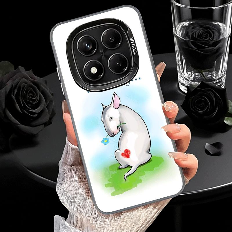 Bull Terrier Dog Cute Puppies Soft Phone Case for Samsung Galaxy S24 S25 FE S26 Edge S23 Ultra S22 Plus S21 + Shockproof Cover B