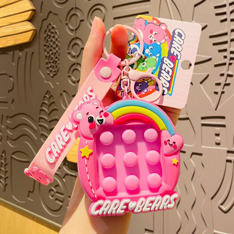 

Heart Bear Charming Keychain Soft Silicone Stress Relief Toy Excellent For Party Favors And Gifts Promotional рожевий
