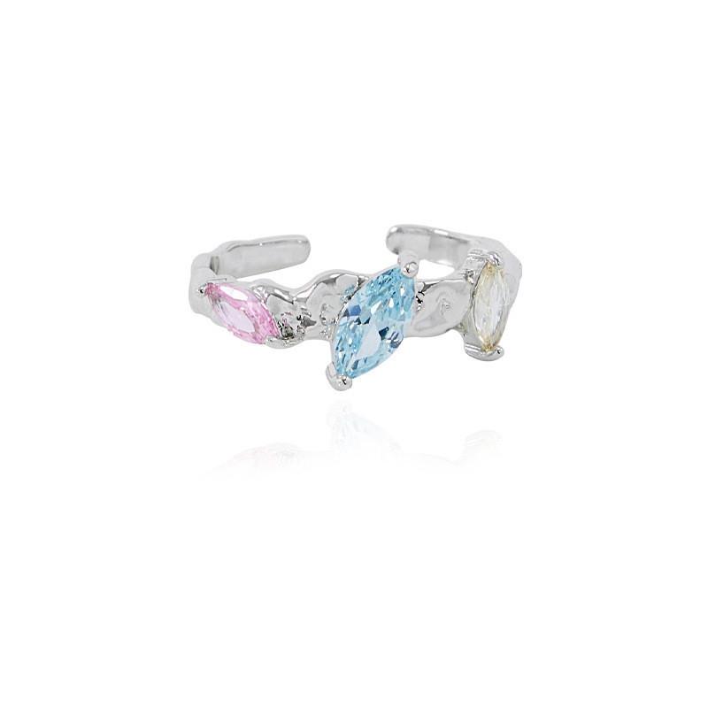 Elegant Versatile And Adjustable Ring With Bright Gemstones For Womens Fashion