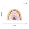 Cartoon Yellow Flower Embroidery Iron On Patches For Clothing Butterfly Sun Rainbow Clothes Stickers Apparel Sewing Accessories
