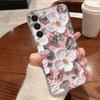 Oil Painting Flower Print Phone Case For Samsung Galaxy S26 S25 S24 S23 Ultra S22 Plus S24 S21 FE S25 Edge Clear TPU Soft Cover