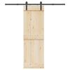 VidaXL Sliding Door Hardware Kit 200 Cm Steel Black, Sliding Door Hardware, Door Roller 4009713