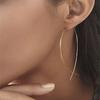 Minimalist Jewelry Fish Shaped Stud Earrings Simplicity Handmade Copper Wire Earring Women Brincos De Gota Feminino GeometricGood Product