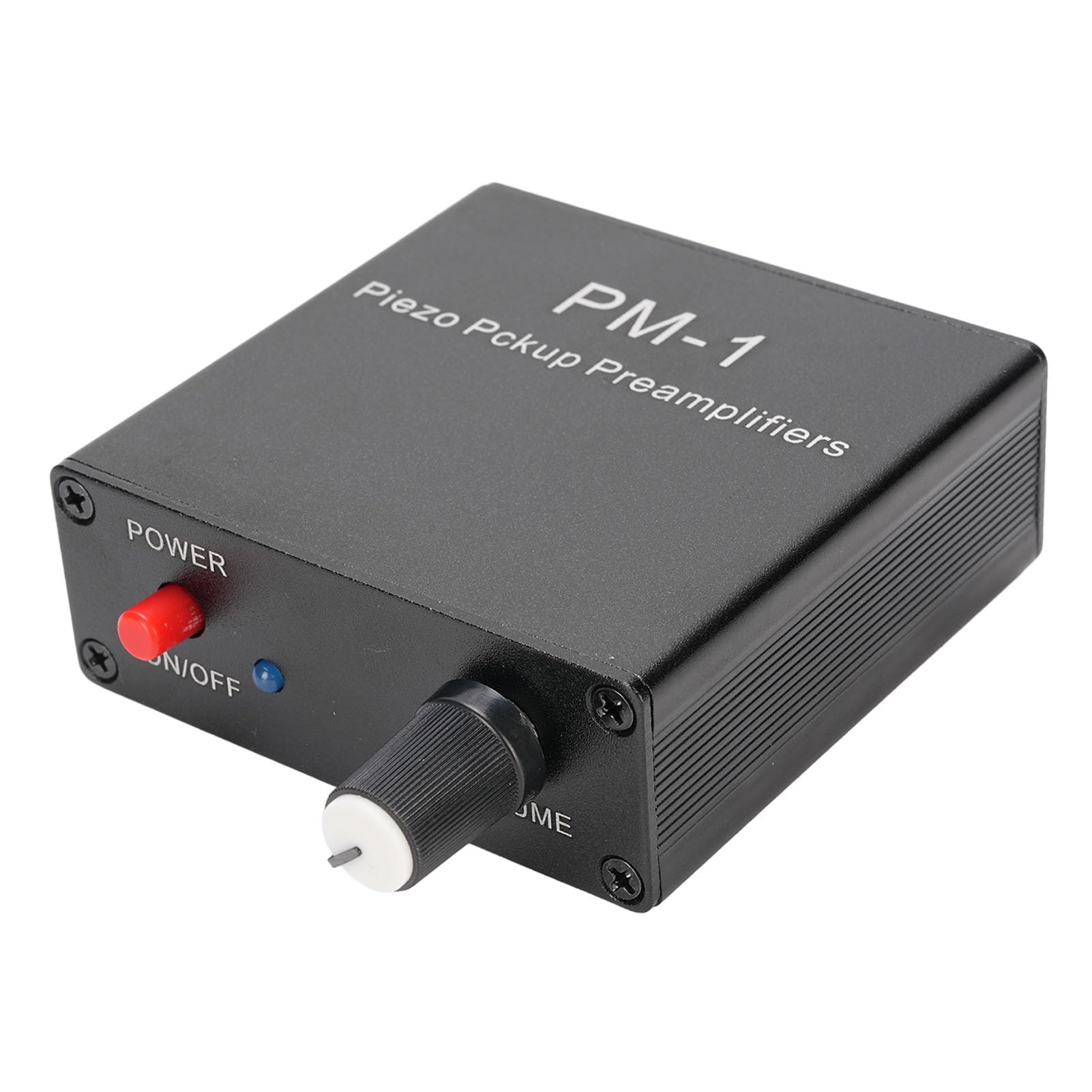 Sxhlseller Piezo Pickup Preamp Amplifier, Rechargeable Guitar Pickup with Low Frequency Limiting, Compact Mount Preamp Amplifier for Guitar, Violin, C