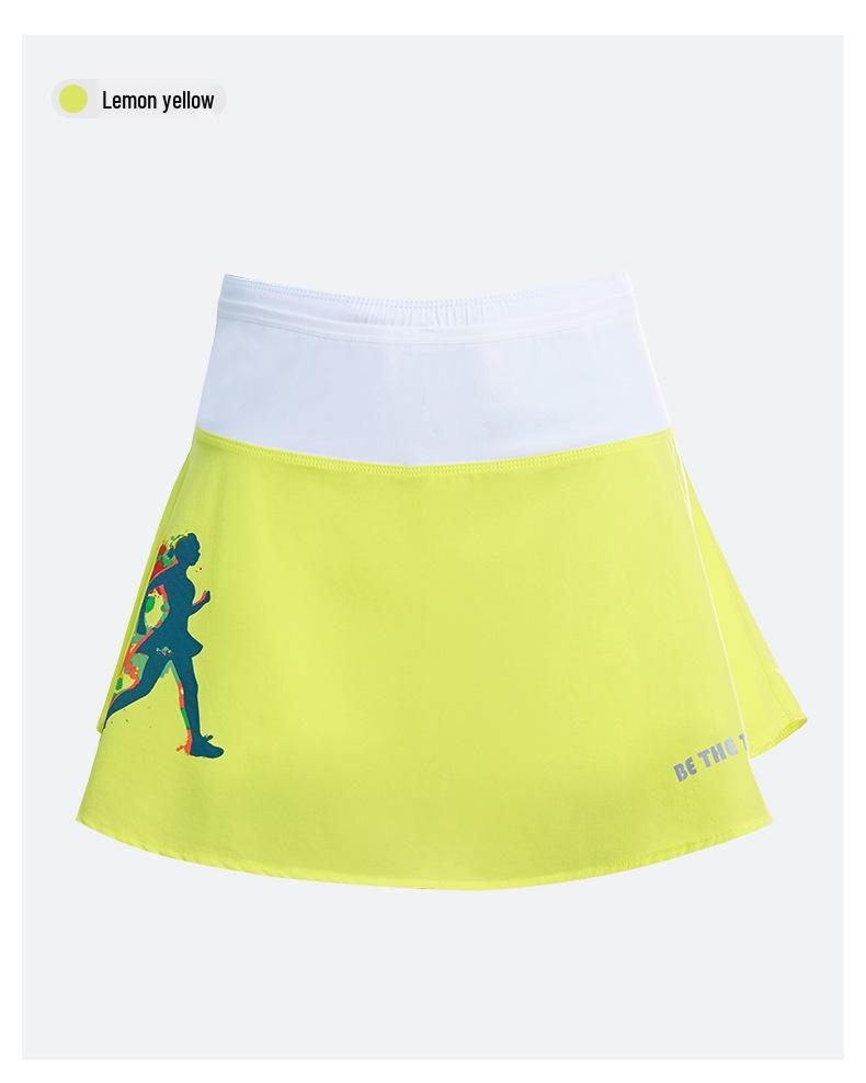 Women's Quick-Dry Splatter Print Skirt with Pockets and Lining