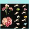 Vibrant 46cm Artificial Hydrangea Silk Flowers Bouquet Offering A Lifelike Appearance For Home Decoration