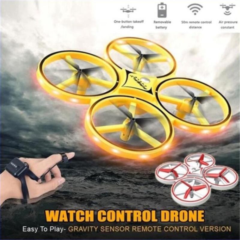 Buy Mini Quadcopter Induction Drone Smart Watch Remote Sensing Gesture