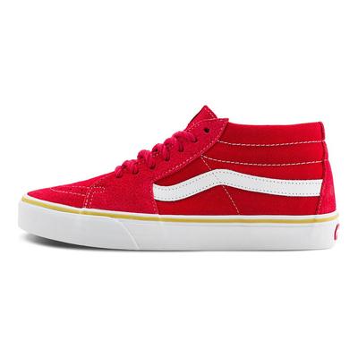 Sk8 Mid Comfortable Versatile Low-Top Skate Shoes Unisex Sneakers Red White VN000BWEJV6