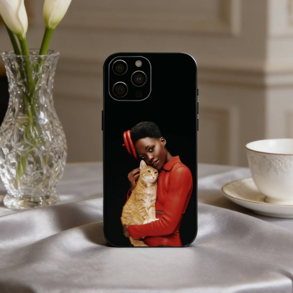 

L-Lupita N-Nyongo Actress Phone Case For iPhone 17pro, 16,15,14,13,12,11 X XR Plus,Others Soft Black Cover iPhone13