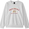 Skechers Chinese New Year Thermal Fleece Lined Fashion Minimalist Style Crew Neck Pullover Long Sleeved Sweatshirt L125U046-0248