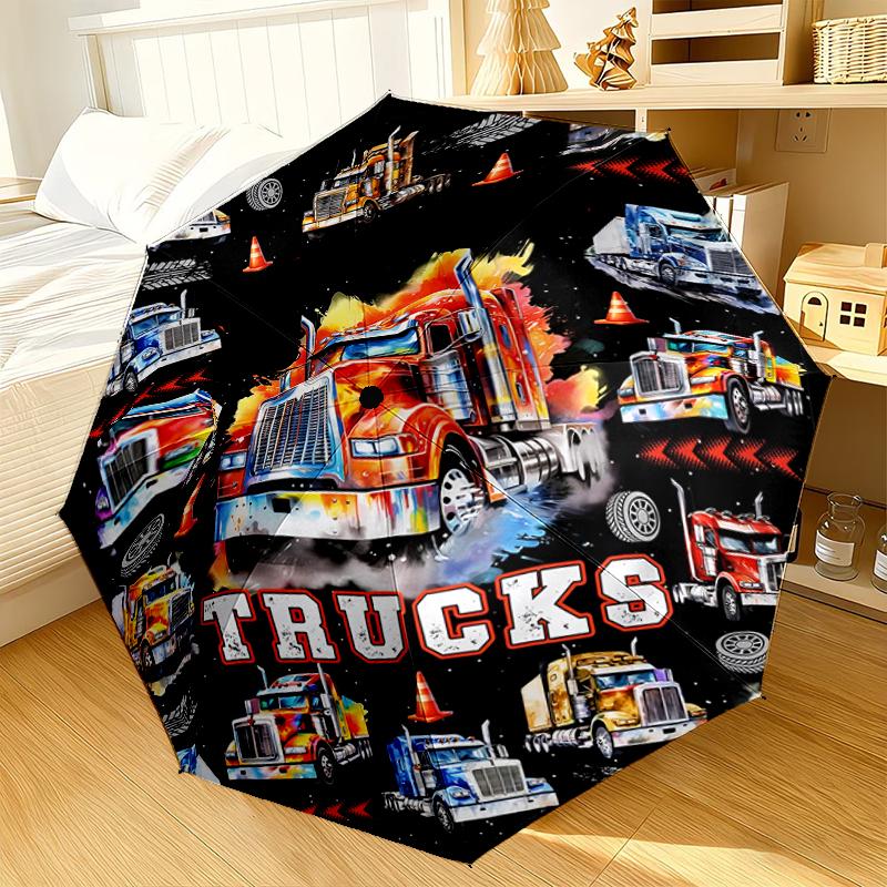 

Construction excavator Umbrella 8-Frame for Travel, camping, Casual Lightweight Portable Umbrella, Essential for every family Holidays Gift