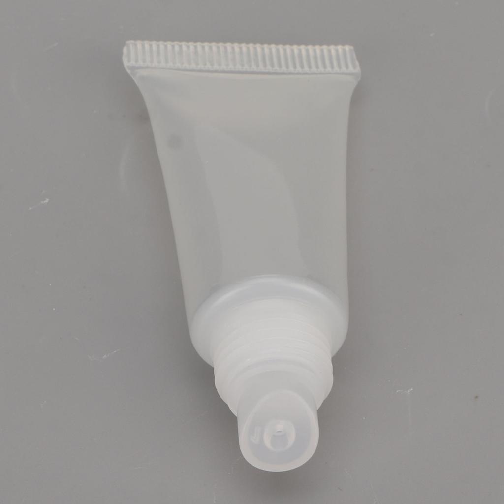 25pcs Lip Gloss Tube Refillable Clear Soft Mini Empty Cosmetic Container for Shampoo Body Lotion 5ml
