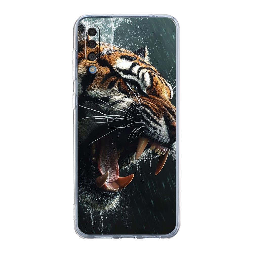 Phone Case For Samsung A16 A14 A12 A22 A32 5G A34 A42 A52 A54 A50 A70 A40 A20E A10S A20S A04S A06 Cover Tigre Wolf Lion Animal