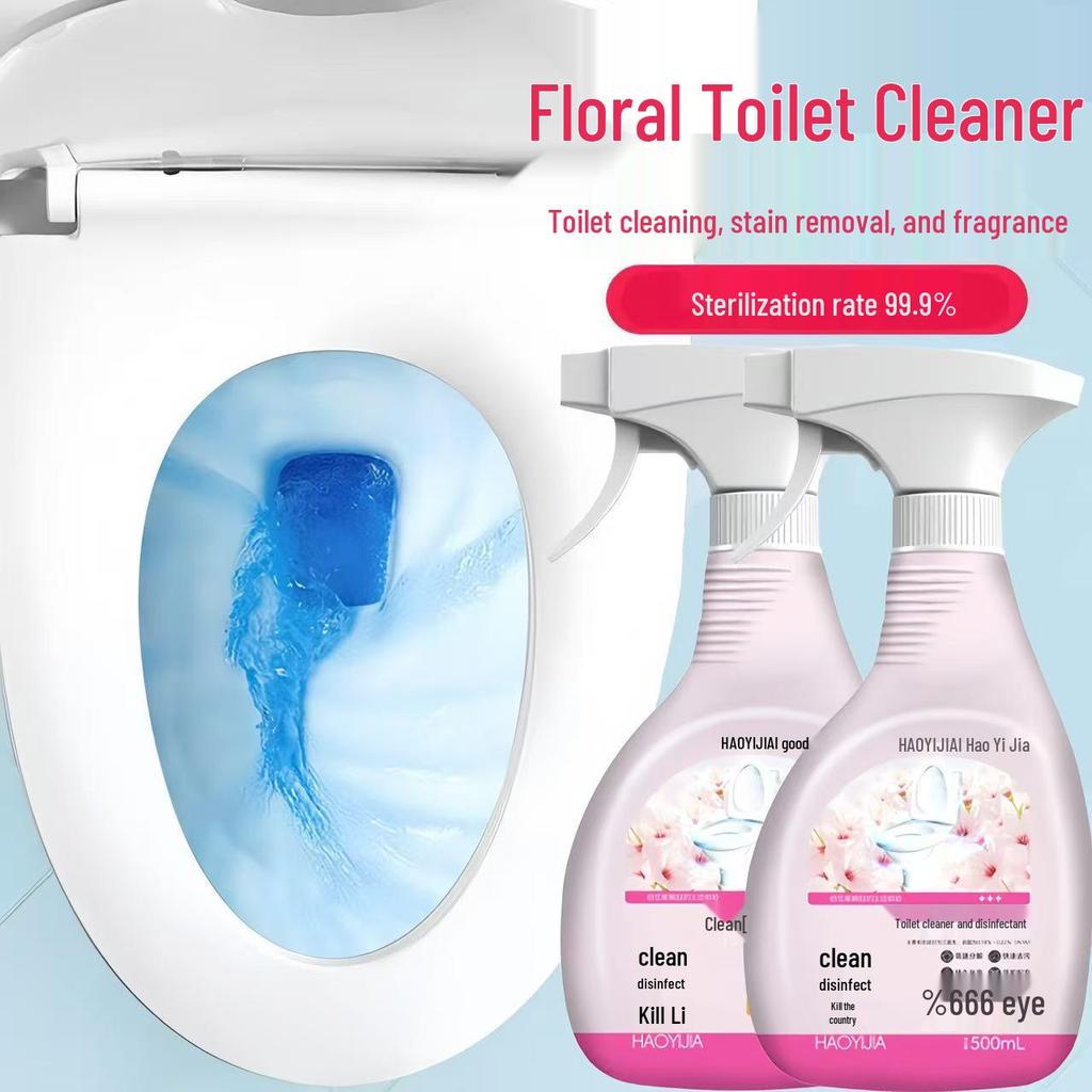 HaoYiJia Detergente e Deodorante per WC - Elimina Macchie e Odori, Formula Anticalcare e Disinfettante