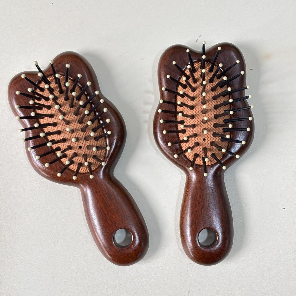 Anti-static Airbag Massage Comb for Women - Portable Wooden Curling & Styling Brush
