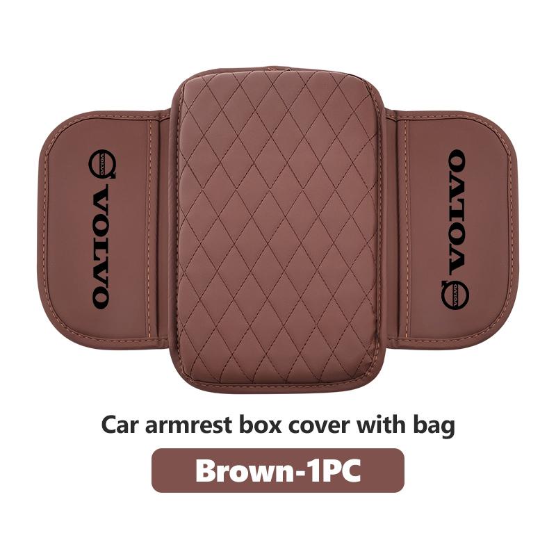Car Armrest Box Protective Cover Leather Center Console Storage Pad For Volvo S60 S80 S90 C30 XC40 XC60 XC70 XC90 V40 V60 V90 T6
