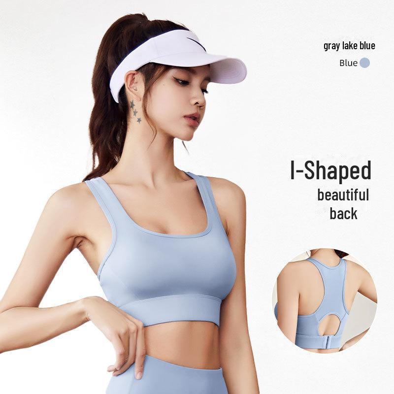 Women's Shockproof High-Impact Nude Sports Bra for Yoga & Running