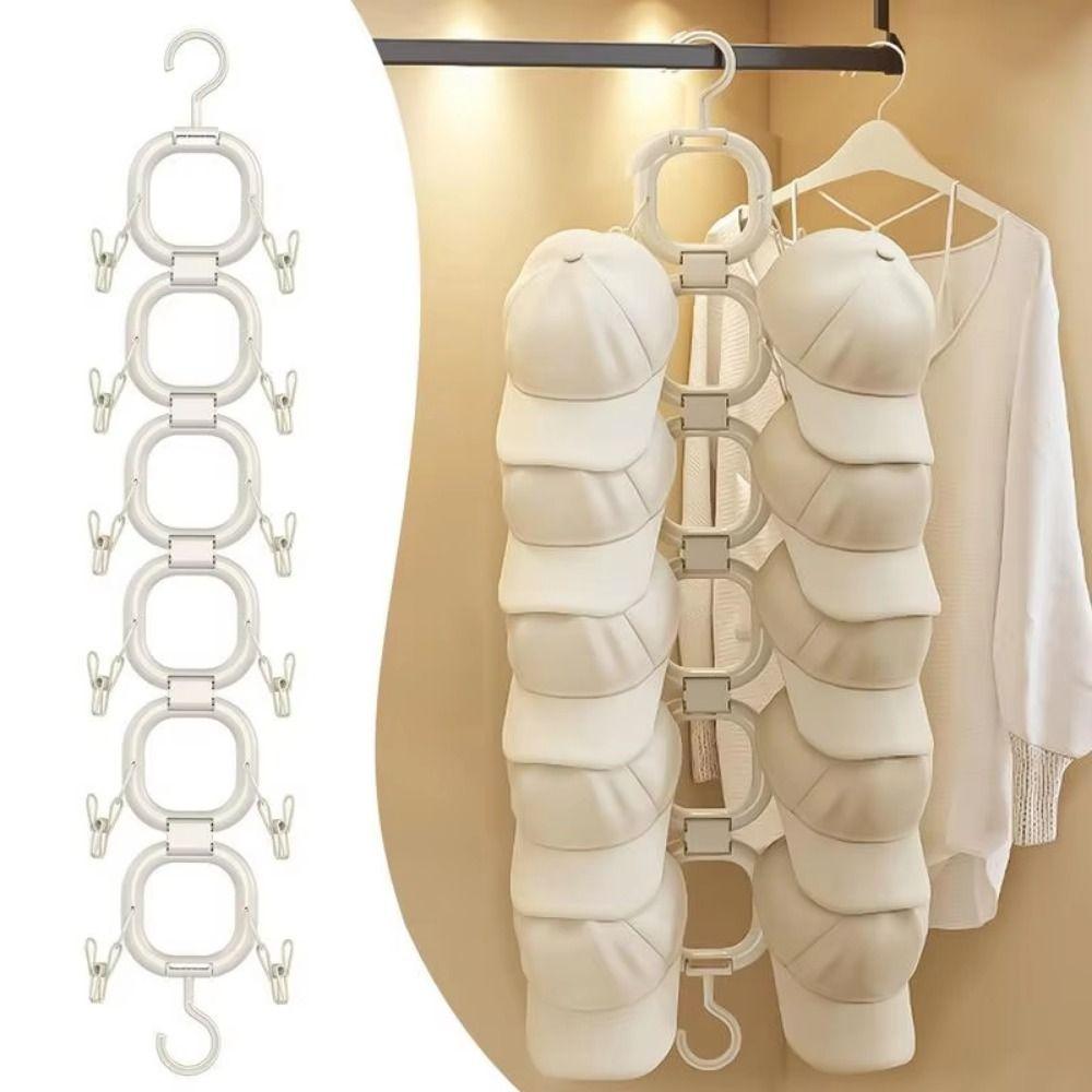 Space Saving Baseball Cap Hanger Vertical Hanging Hat Organizer Fashion Hat Display Holder  Bedroom