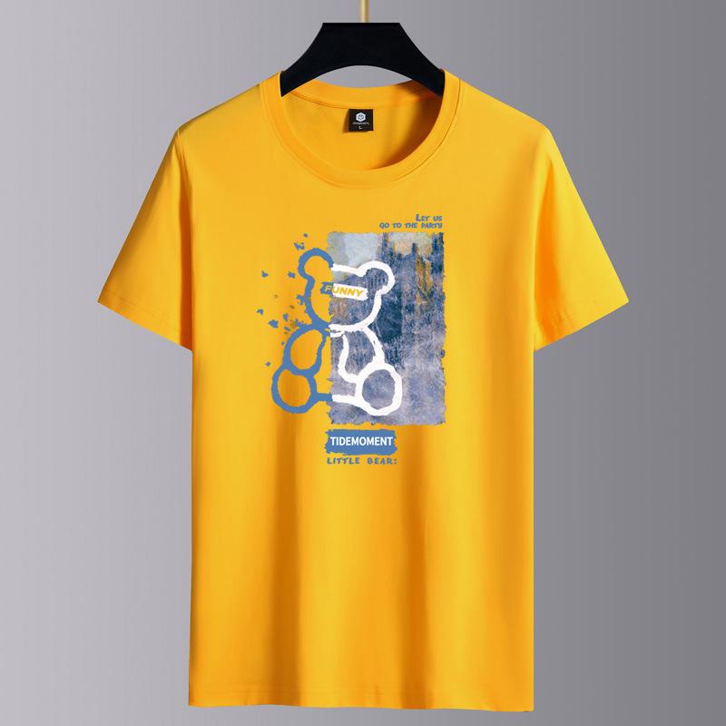 Men's Summer 2025 Cotton Loose Casual Short-Sleeve T-Shirt