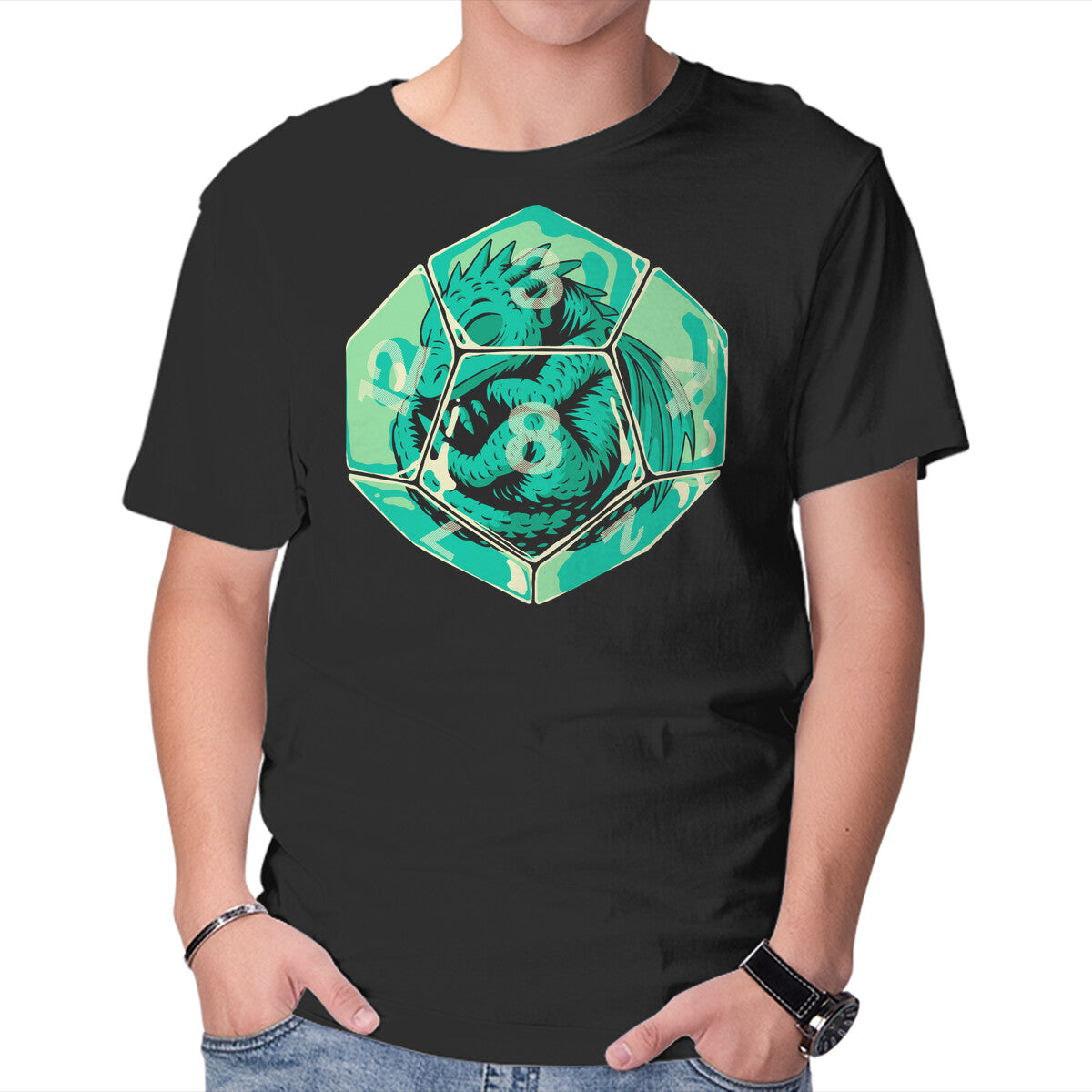 Unisex Crew Neck T-Shirt The Dice Awakens Graphic Short Sleeve Casual Tee XXXL