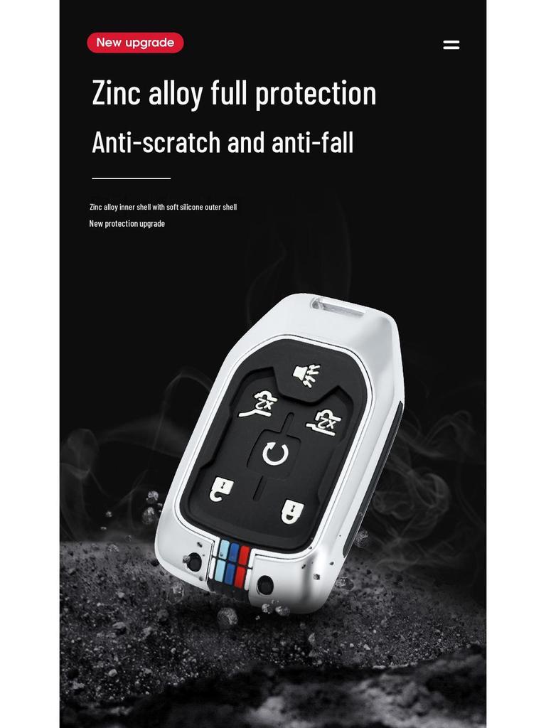 GMC Key Case: High-End Protective Shell for Yukon & Sierra - Stylish Car Accessory for Men & Women