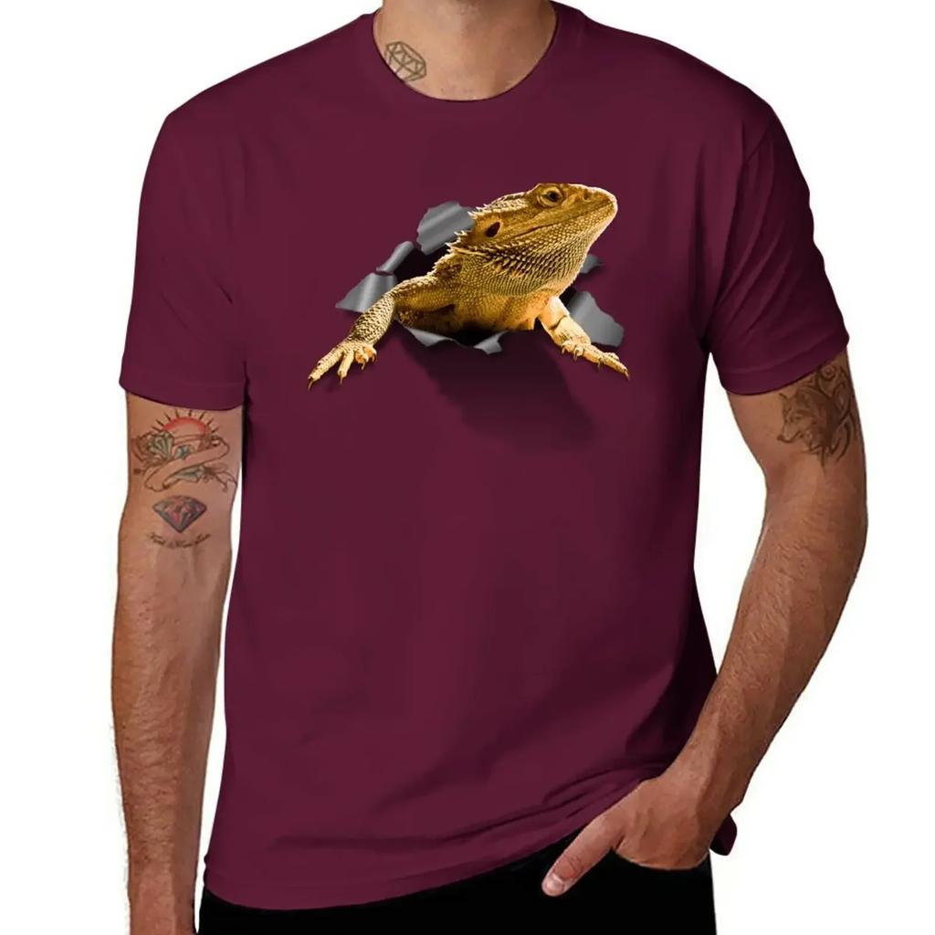 Rippen Lizard T-Shirt Quick Drying Summer Clothes Fruit of the Loom Mens T Shirts