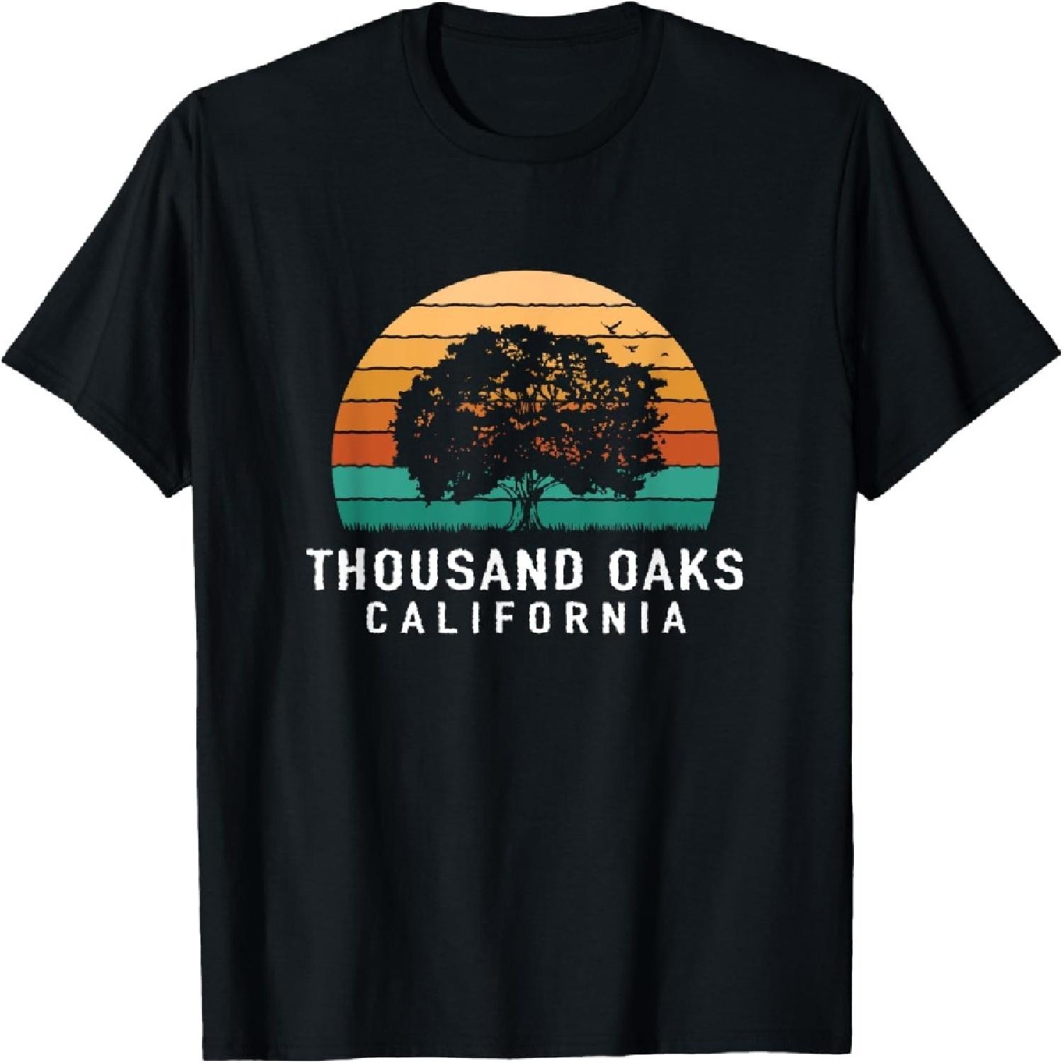 Футболка с сувениром Thousand Oaks Vintage Sunset California S