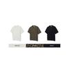NOTIG Cotton Blend Solid Pique Collared Knit Khaki_Oks3Swts103Kk