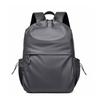 School bag, computer backpack, fashion trend, simple solid color travel backpack, large capacity backpack