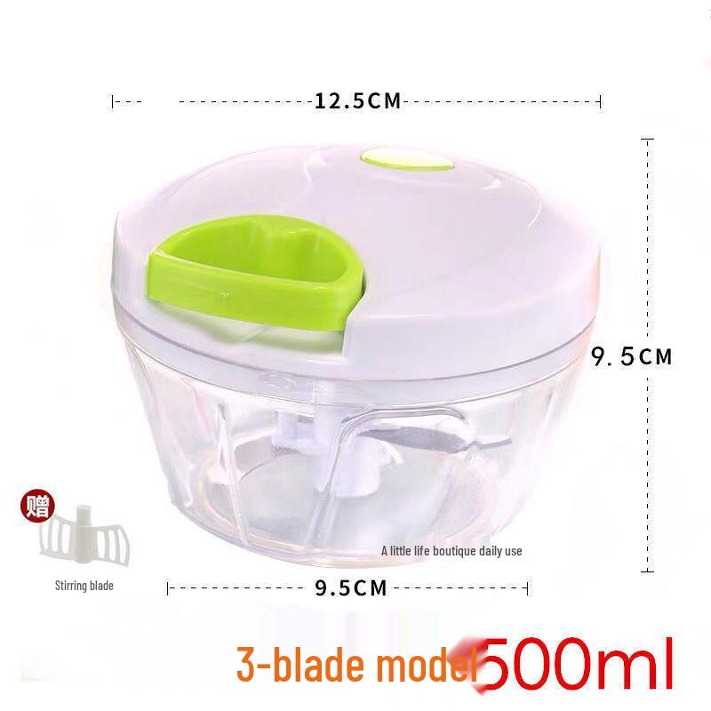 Manuell Kött- och Grönsakskvarn med Handvev: Köksmixer för degfyllning, malning och hackning